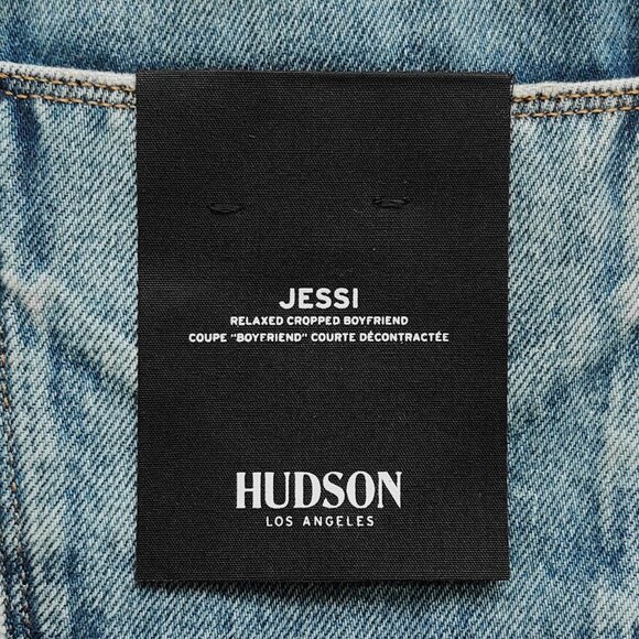 NWT HUDSON Jessi Relaxed Crop Boyfriend Jeans 27 Overshadow Blue NEW - Picture 7 of 9